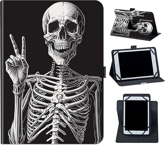 Case for Lenovo Tab P11 Pro Gen 2 11.2" 2022,Mxfdegf 360 Degree Rotating Stand and Magnetic Closure Case for 11.2 inch Lenovo Tab P11 Pro 2nd Generation,Rock Skeleton