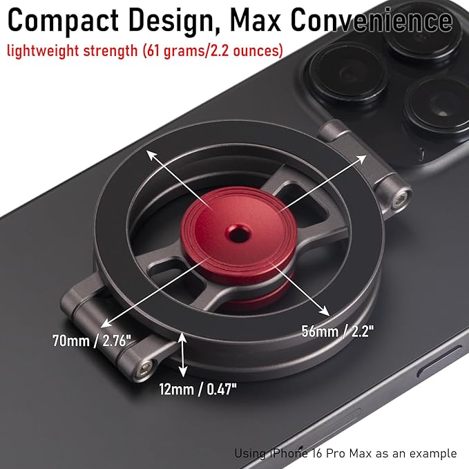 Magnetic Phone Stand with Fidget Spinner | Double Side Holder Ring for iPhone 13/14/15/16/17 and Magsafe Case | Stress Relief Toy | Portable Desk & Gym Accessory for Home Office Travel