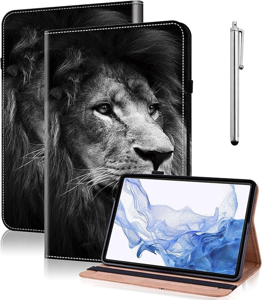 Case for Lenovo Idea Tab Pro 12.7 inch 2025 Tablet, PU Leather Folio Shockproof Protective Cover for Lenovo Idea Tab Pro 12.7" - Lion
