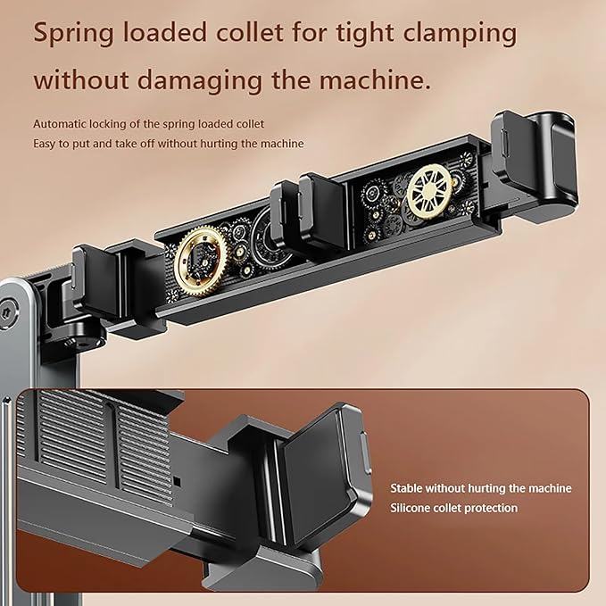 WYYHAA Adjustable Tablet Stand Holder, Multi-Angle Foldable Design Phone Arm Mount, Aluminum Alloy Cantilever Folding Bracket for Desk and Bed, Compatible with iPad, iPhones or Other 4"-12.9" Device