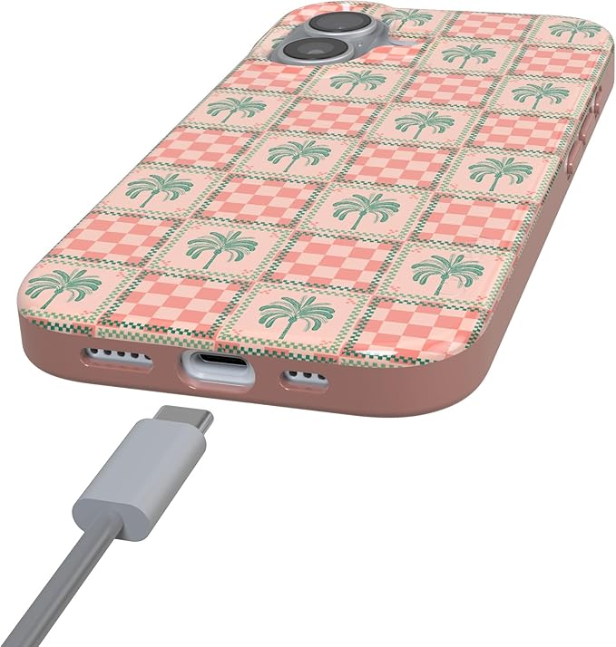 Casely iPhone 17 Case | The Social Club | Palm Beach | Compatible with MagSafe | Classic Ultra Slim Design