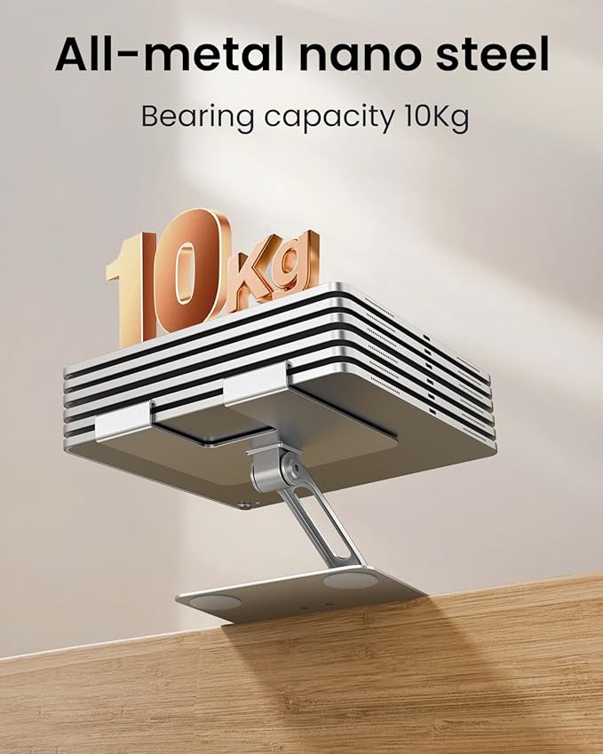 Tablet Stand 360° Rotating,Adjustable & Foldable, Super Sturdy Super Stable & Portable Tablet Holder for Office, Kitchen Compatible with iPad9.7,10.5,12.9, iPad Pro 11/12.9/13Air/Mini/Pro