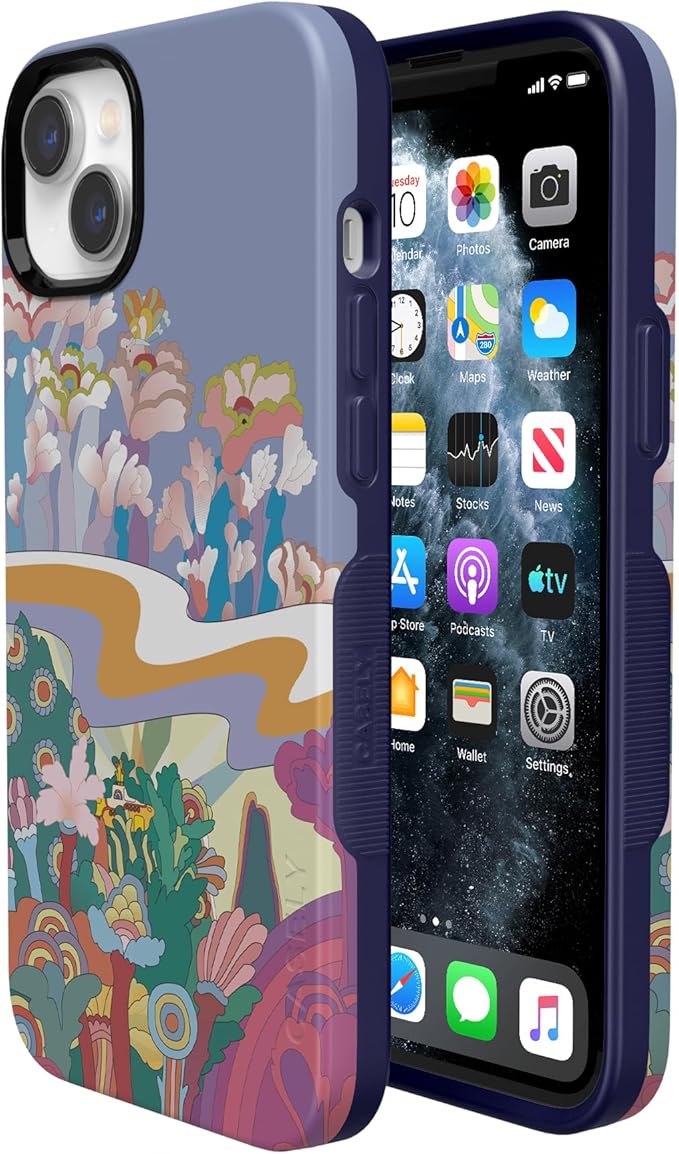 Casely iPhone 14 Case | Beatles | Beneath The Waves | Yellow Submarine | Compatible with MagSafe | Bold Protective Design