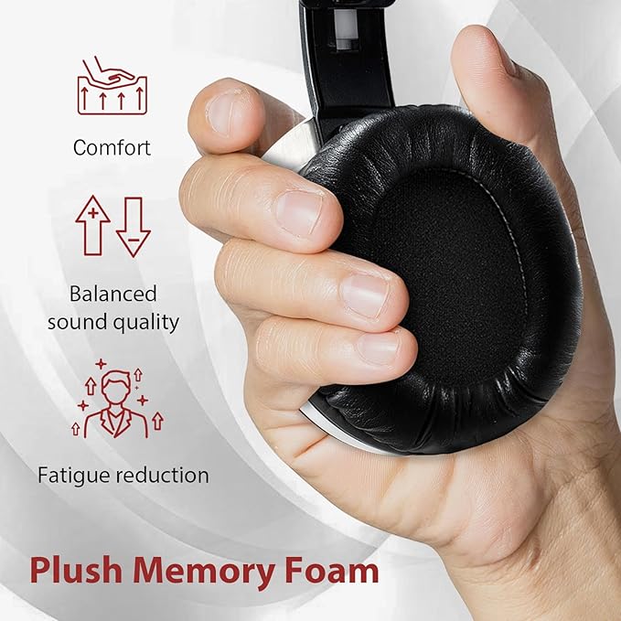 Over Ear Pine Wood Headphones, Hi-Res Audio with 50mm Dynamic Driver, Closed-Back, 3.5mm Wired Jack, DAC, Luxurious Silver Velour Earpads for Audiophiles, Podcasts, Home Audio Systems