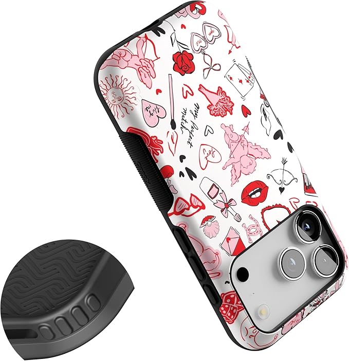 Casely iPhone 17 Pro Case | Cupid's Touch | Collage | Bold Protective Design | Compatible with MagSafe