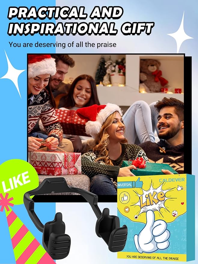 Stocking Stuffers for Teens Boys Men Adults Gifts for Kids: Tablet Stand Thumbs Up Lazy Cell Phone Stand Holder for Desk Funny Birthday Gifts for Women Dad Husband Guys Ideas Gifts for Christmas