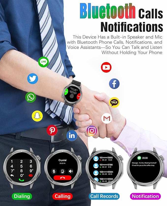 Smart Watch for Men, GPS Sports Mens Smartwatch, 1.53" HD Screen IP67 Waterproof, Answer/Make Call, Heart Rate Monitor, Sleep Tracking, Fitness Tracker, Compatible for Android iOS (Black X2Max)