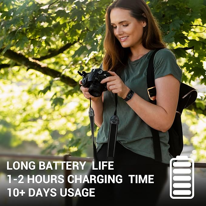 Fitness Trackers, 1.47 Inch Smartwatch, Touchscreen Activity Tracker with Thin Smartband Design, 5ATM Waterproof Fitness Watch Blood Oxygen Heart Rate Monitor for Android/iOS (Light Grey)