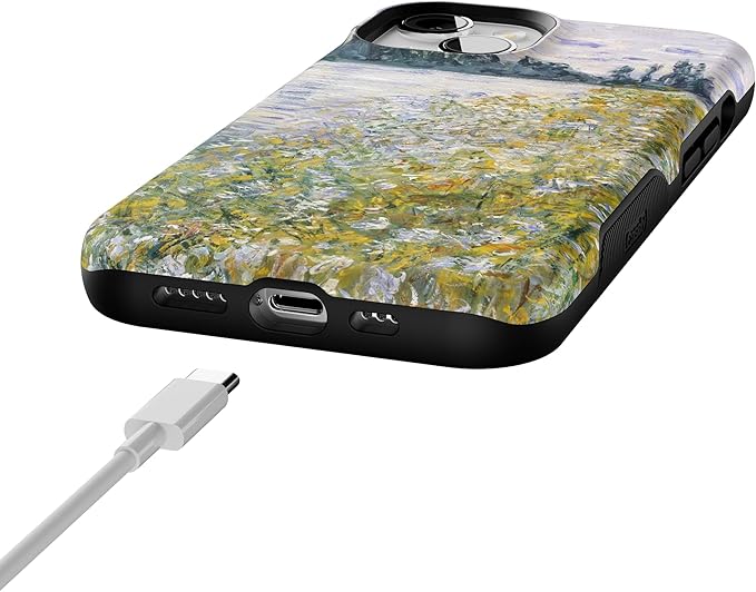 Casely iPhone 14 Case | Monets Summer Landscape | The Met Series | Compatible with MagSafe | Bold Protective Design