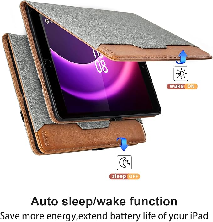 Case for Lenovo Tab P11 Gen 2 11.5 Inch 2023 (TB350FU/TB350XU) - PU Leather Business Folio Case with Pocket, Multi-Angle Viewing for Lenovo Tab P11 2nd Gen Tablet Cover, Gray