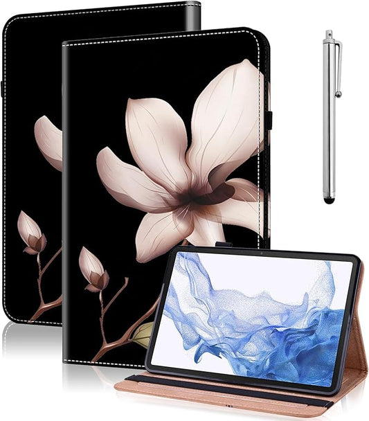 Case for Lenovo Tab M8 HD/FHD/Gen 3, PU Leather Card Slot Stand Flip Cover with Elastic Band for Tab M8 TB-8506F/X Tablet 2019 - Mandala Flower