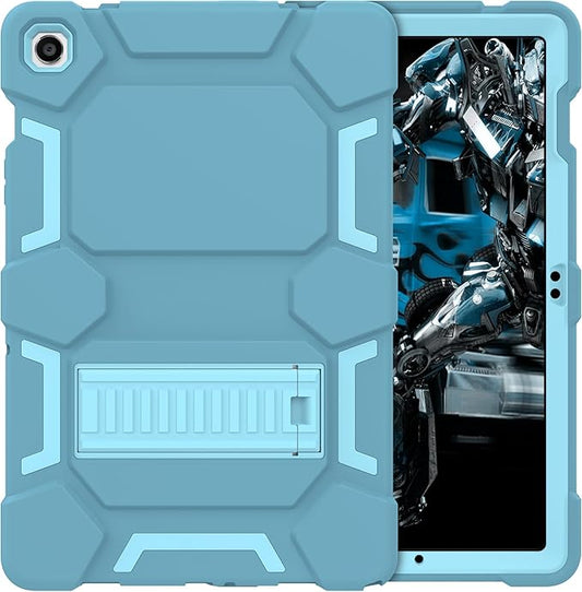 CCMAO Case for Samsung Galaxy Tab A9+ 10.9”(SM-X210/X216/X218), Heavy Duty Shockproof Hard Hybrid Three Layer Protective Cover with Kickstand for Galaxy Tablet A9 Plus 2023 Model for Kids, Blue+Green