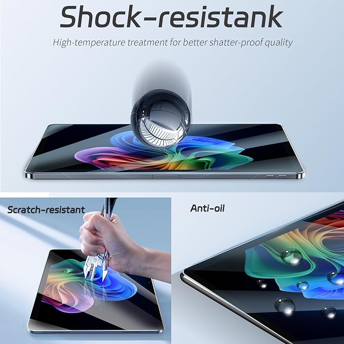 ZenRich 【2 Pack Anti Blue Light Tempered Glass Screen Protector for Surface Pro 12” 2025,Anti Blue Light Anti-Glare Bubble Free Anti-fingerprint Protective Film