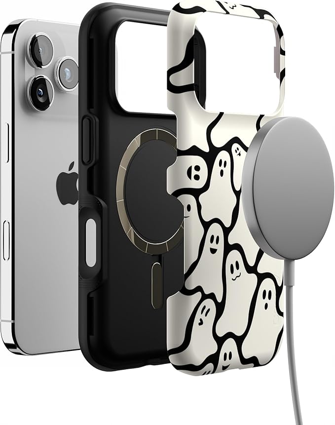 Casely iPhone 17 Pro Case | Don't Ghost Me | Halloween | Bold Protective Design | Compatible with MagSafe