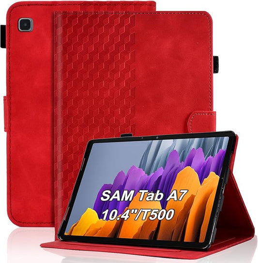 Case for Samsung Galaxy Tab A7 10.4-Inch 2020 (SM-T500/T505/T507) Magnetic PU Leather Folio Cover Card Holder Multi-Angle Galaxy Tab A7 10.4",Red