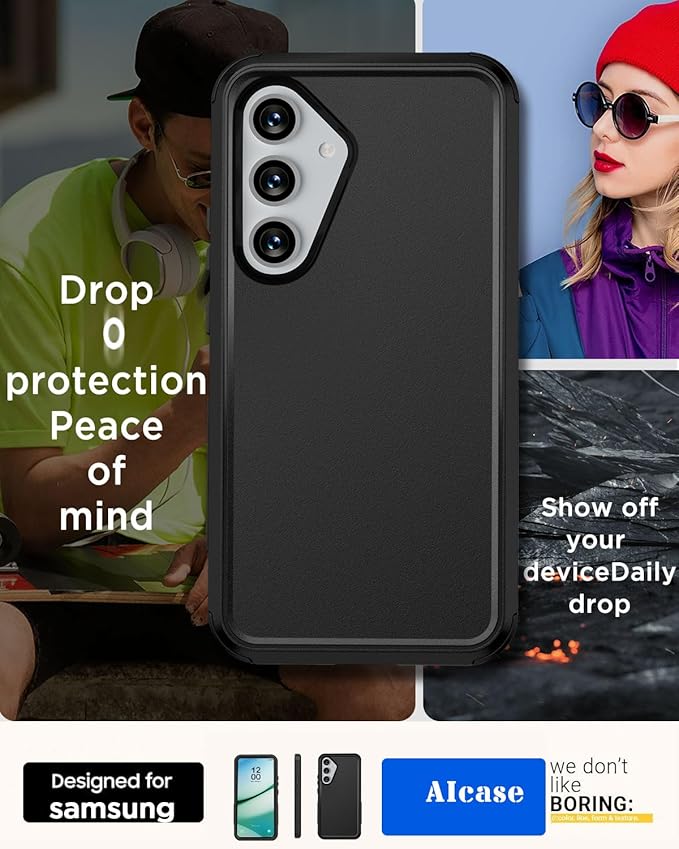 AICase for Samsung Galaxy S25 Case,3-Layer Heavy Duty Pocket-Friendly Rugged Durable Military Grade Protection Shockproof/Drop Proof/Dust Proof Protective Cover for Samsung Galaxy S25 2025_1