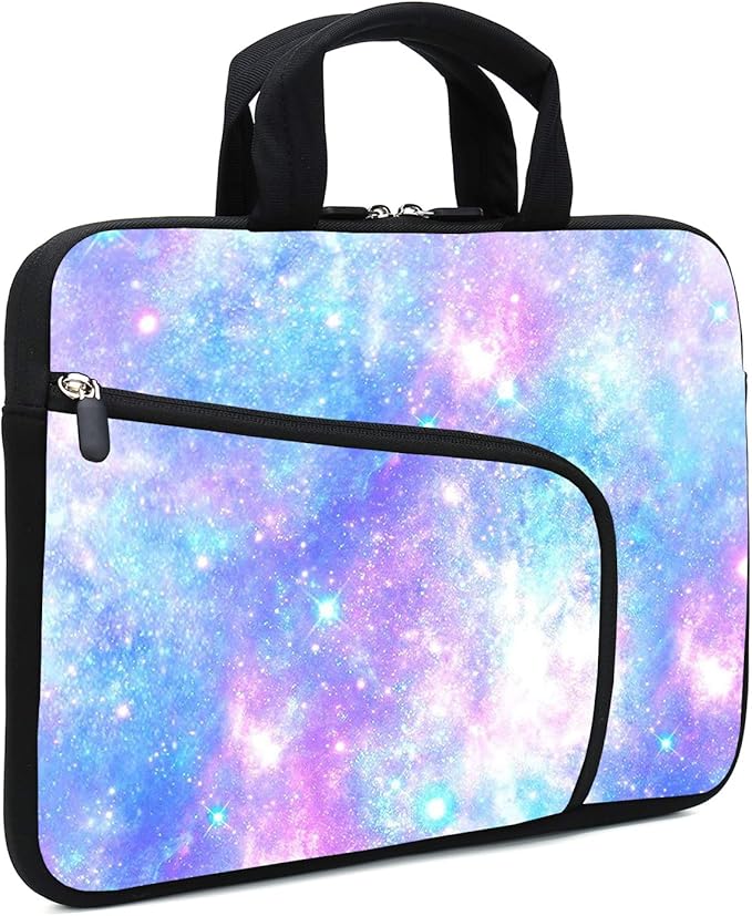 Neoprene Laptop Sleeve - Ultrabook & Chromebook Case - Fits Up to 12.2" - Two Pockets - For Men & Women - Apple, Samsung, Acer, HP, Dell