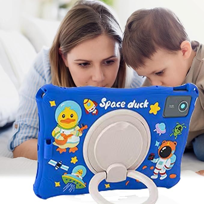 Tablet Case for Lenovo Tab M11 TB330FU 11"/Lenovo Pad 2024 TB331FC,Soft Anti-Stress Silicone Case with Rotate Stand/Pencil Holder/Shoulder Strap/Pen for Lenovo Tab M11 11 inch (Dark Blue)