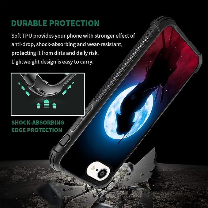 Compatible with iPhone 16e Case,Japan Samurai Phone Cover for Men/Women,Soft TPU Anti-Skid Thread and Four Corner Anti-Collision Protection Case Compatible with iPhone 16e 6.1inch