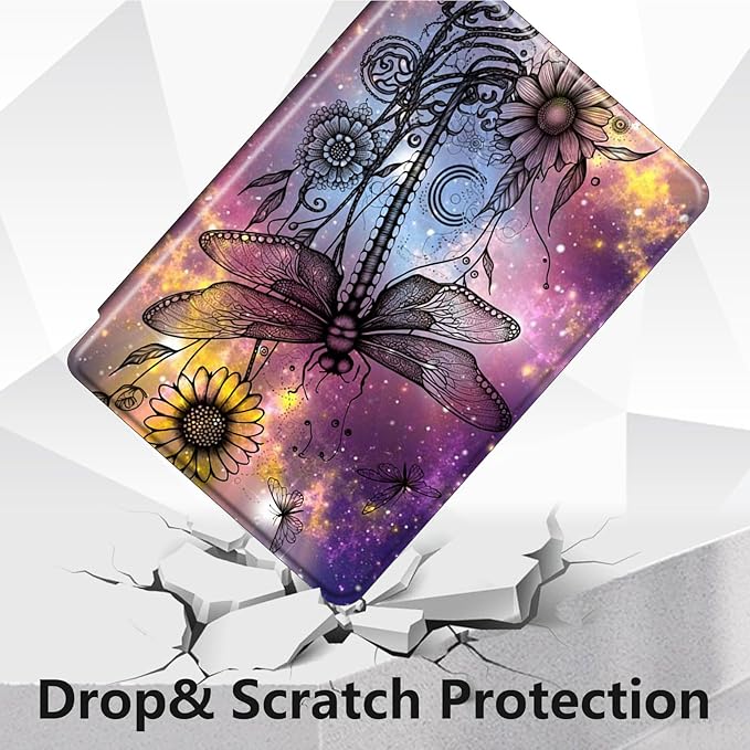 Case for Lenovo Tab M10 Plus 10.3", 360 Degree Rotating Folding Stand,with Auto Sleep/Wake Case for Lenovo Tab M10 Plus (2020 2nd Gen) TB-X606F/TB-X606X 10.3" FHD Tablet,Vintage Dragonfly