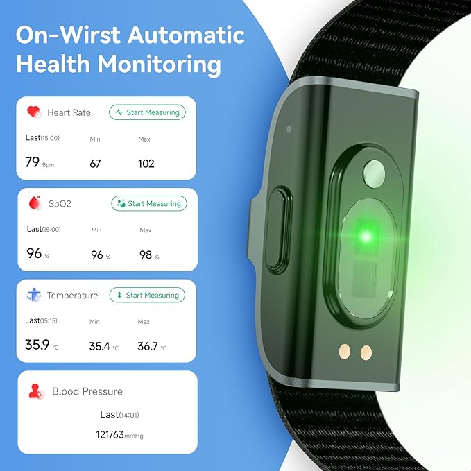 Smart Wristband Men's Fitness trackers Fitness Bands Activity Tracker Sleep Tracker Watch Fitness Wristband Blood Pressure Smart Bracelet (Pink-01)