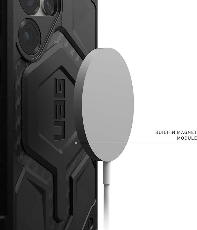 URBAN ARMOR GEAR UAG for Samsung Galaxy S25 Ultra Case 6.9" Monarch Pro - Compatible with Magnetic Charging Premium Rugged Military Drop Tested Protective Cover, Carbon Fiber