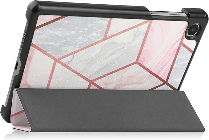 Case for Lenovo Tab M8 4th Gen 2023, Folding Folio Ultra-Thin PU Leather Stand Case Cover for Lenovo Tab M8 4th Gen TB-300FU Geometry