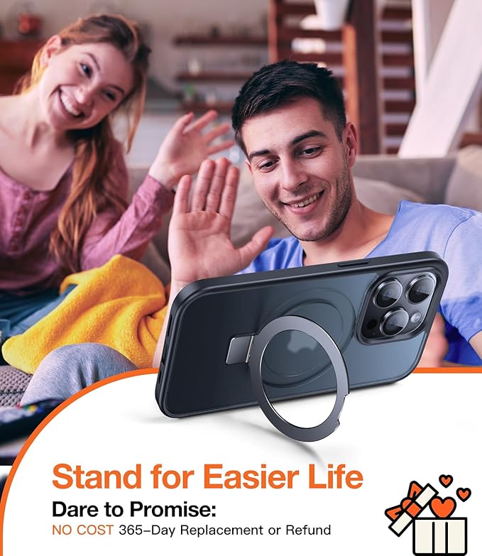 3-in-1 [Magnetic+Kickstand+Ring Holder] for iPhone 13 Pro Max Case Stand Ring Holder Compatible with MagSafe, Military Shockproof Protective iPhone 13 Pro Max Phone Case Kickstand Cover