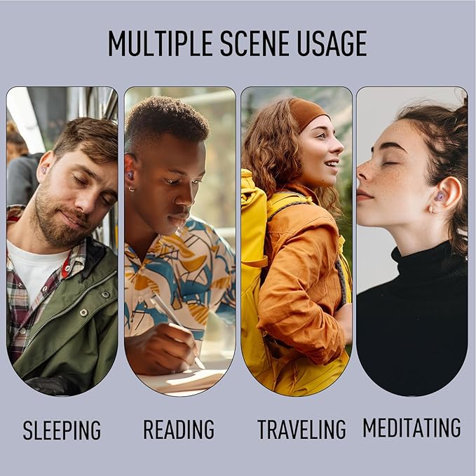 Hearprotek Sleeping Ear Plugs,2 Pairs Ear Plugs (32db & 30db) Ultra Soft Noise Reduction and Hearing Protection earplugs for Side Sleepers, snoring, Travel, Working, Safety (Pink)