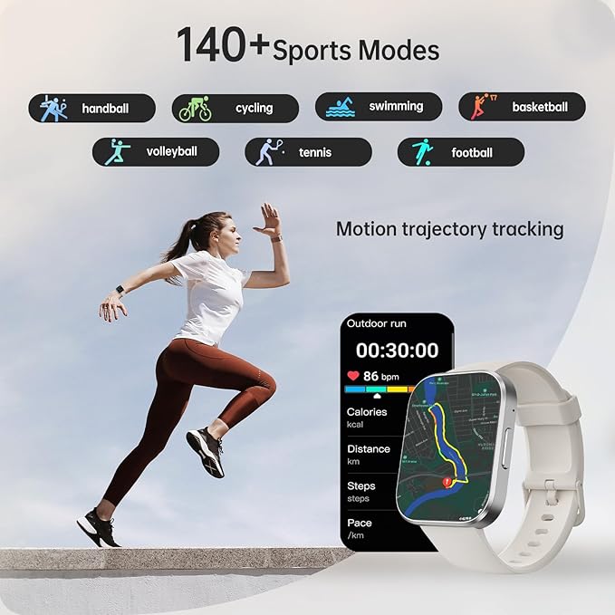 OUKITEL 2025 Smart Watch(Answer/Make Call), 1.91" HD Smartwatches for Women Men, Fitness Tracker with Heart Rate Sleep Monitor, IP68 Waterproof, 140+Sport Mode Fitness Watch for Android iOS