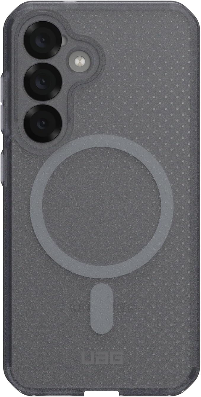 URBAN ARMOR GEAR UAG Designed for Samsung Galaxy S25 Case 6.2" DOT - Compatible with Magnetic Charging Slim Transparent Rugged Military Drop Tested Protective Cover, Ash