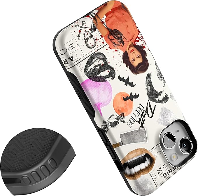 Casely iPhone 14 Case | If You Dare | Horror Collage | Compatible with MagSafe | Bold Protective Design