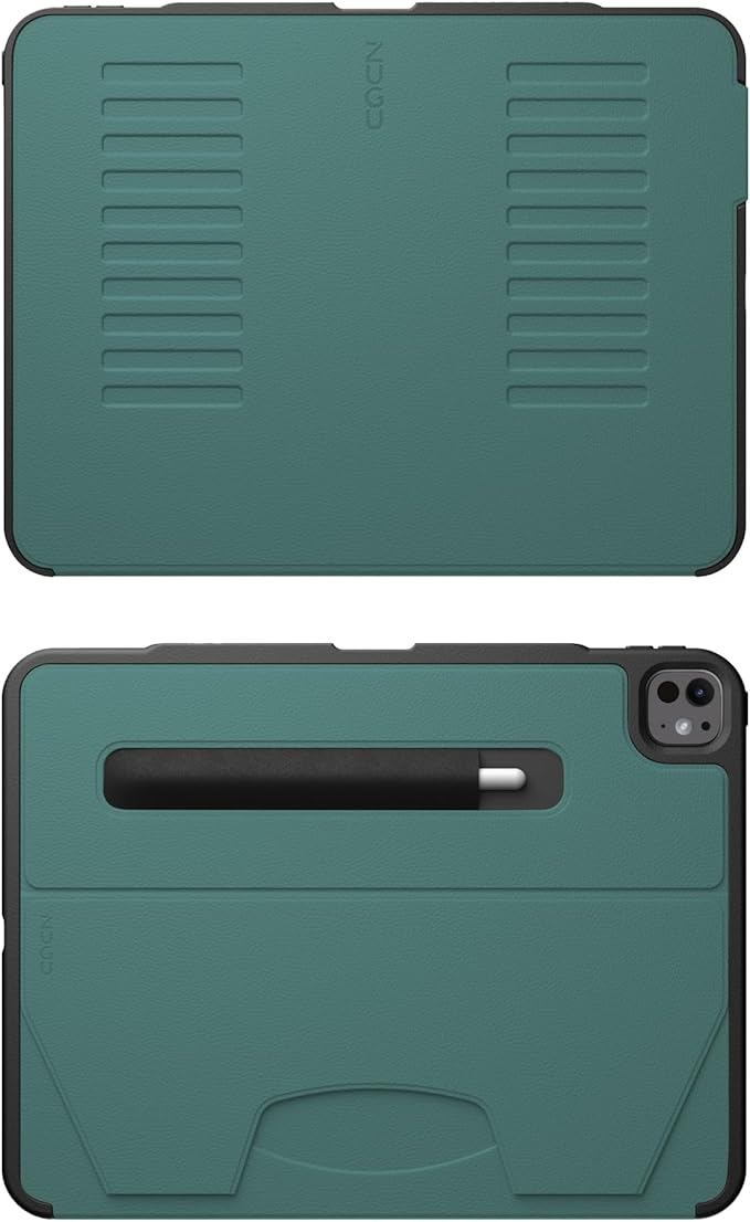Zugu Case for iPad Pro 13 (M4) 2024, Slim Protective Cover with Apple Pencil Holder, Auto Wake/Sleep, Multiple Viewing Angles, iPad Pro 13 Inch Cover, Phone Protectors, Pine