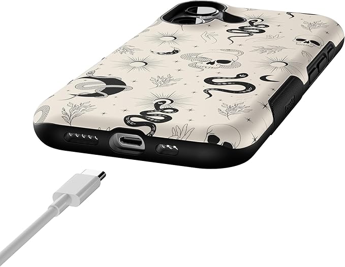 Casely iPhone 17 Case | No Further Explanation | Snakes & Skulls | Bold Protective Design | Compatible with MagSafe