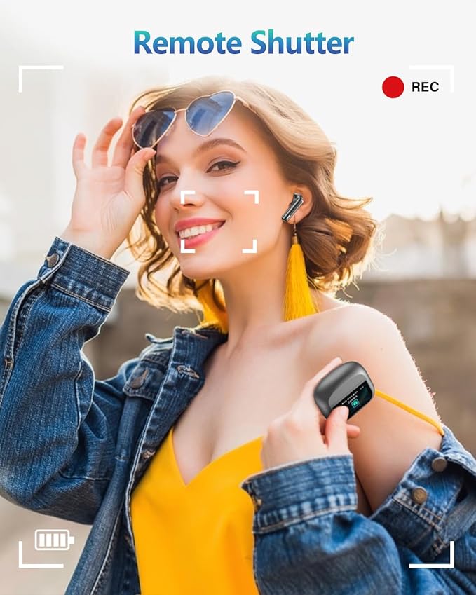 Wireless Earbuds Bluetooth Headphones, Ear Buds with Touch Screen, ANC ENC Noise Cancelling Transparency Mode, 40H Stereo Deep Bass, IPX7 Waterproof, Clear Calls, 5 EQ for iOS Android (Darkgray)