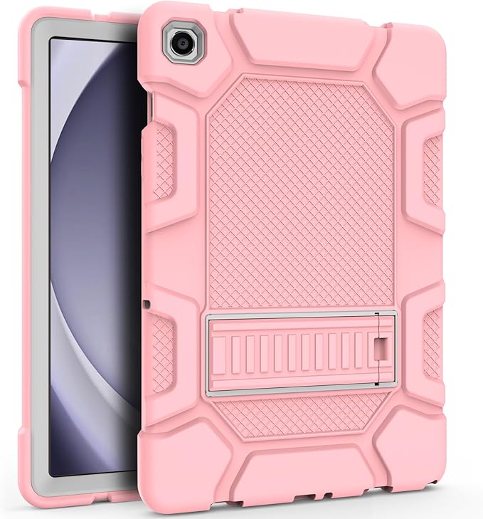 Rantice Case for Samsung Galaxy Tab A9+ / A9 Plus 11 Inch, Kids Case with Kickstand, Shockproof Rugged Cover for Samsung Galaxy Tab A9+ 11” 2023 Model (SM-X210/X216/X218), Rosegold+Grey