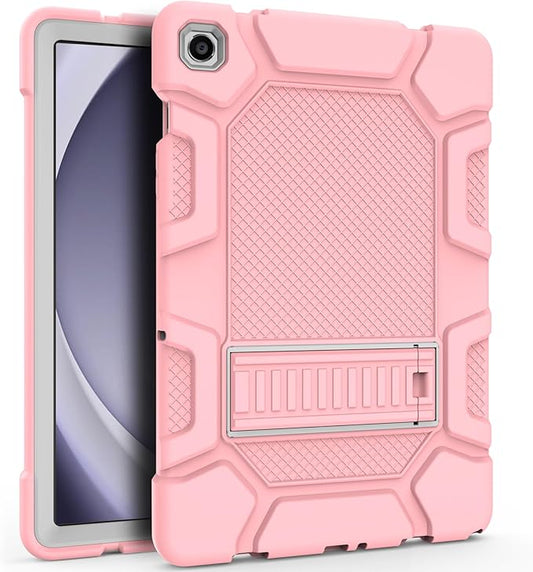 Rantice Case for Samsung Galaxy Tab A9+ / A9 Plus 11 Inch, Kids Case with Kickstand, Shockproof Rugged Cover for Samsung Galaxy Tab A9+ 11” 2023 Model (SM-X210/X216/X218), Rosegold+Grey