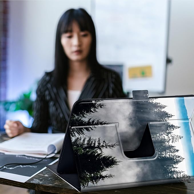 Case for Lenovo Tab P11 Pro Gen 2 11.2" 2022,Mxfdegf 360 Degree Rotating Stand and Magnetic Closure Case for 11.2 inch Lenovo Tab P11 Pro 2nd Generation,Nature Mountain Forest