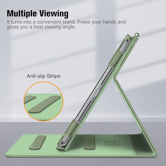 Fintie Case for iPad 9th / 8th / 7th Generation (2021/2020/2019) 10.2 Inch - [Corner Protection] Multi-Angle Viewing Stand Cover with Pocket & Pencil Holder, Auto Sleep Wake, Sage Green