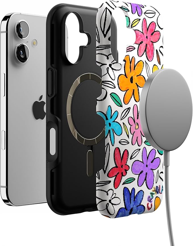 Casely iPhone 17 Case | Outside The Lines | Crayola Marker | Bold Protective Design | Compatible with MagSafe