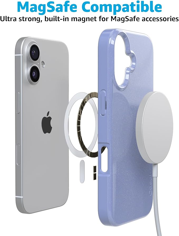Casely iPhone 17 Case | First Light | Periwinkle Pastel Shimmer | Compatible with MagSafe | Classic Ultra Slim Design