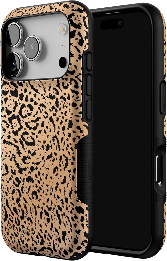 Casely iPhone 17 Pro Case | Born to Be Wild | Jaguar Print | Bold Protective Design | Compatible with MagSafe