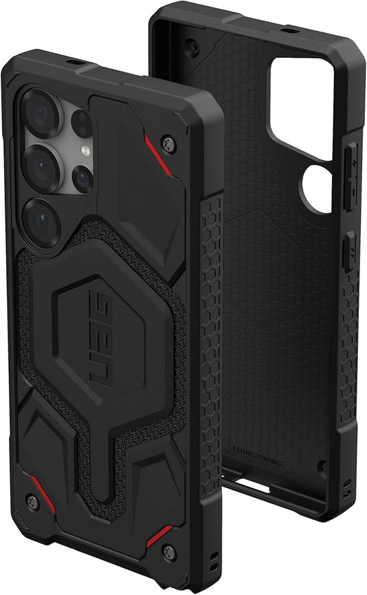URBAN ARMOR GEAR UAG for Samsung Galaxy S25 Ultra Case 6.9" Monarch Pro - Compatible with Magnetic Charging Premium Rugged Military Drop Tested Protective Cover, Kevlar Black