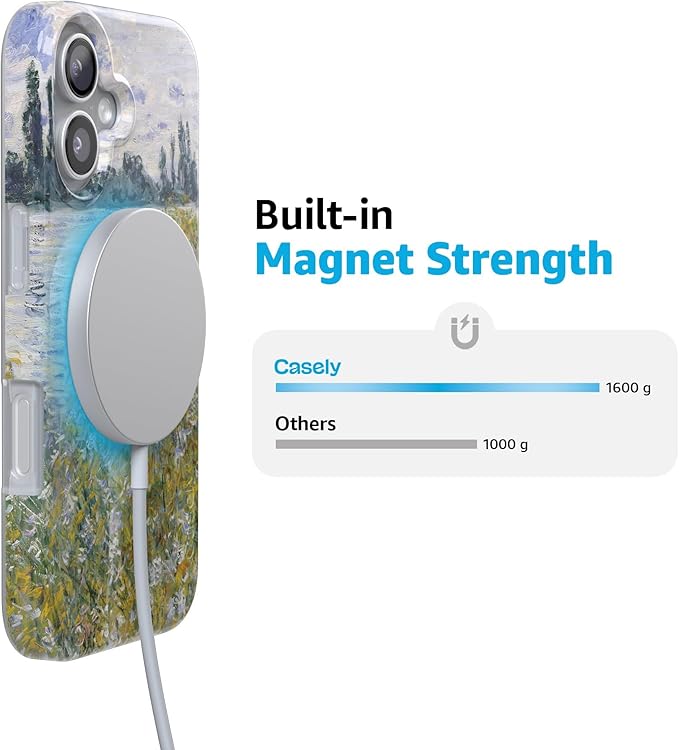 Casely iPhone 17 Case | Monet's Summer Landscape | The Met Museum | Compatible with MagSafe | Classic Ultra Slim Design