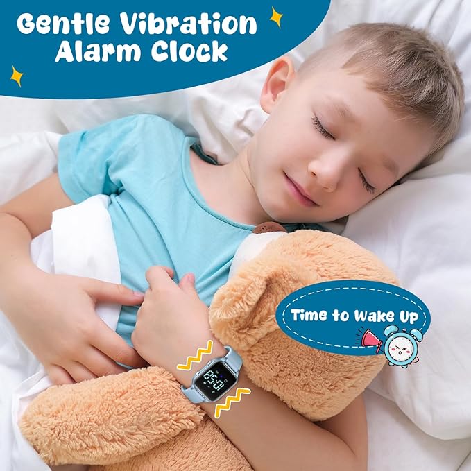 Kids Digital Watches for Boys Girls, Sports Watch with Fitness Tracker, Pedometer, Alarm Clocks, Stopwatch, No App Needed Waterproof Kids Watch, Gift for Teens Student Girls Boys Ages 5-14