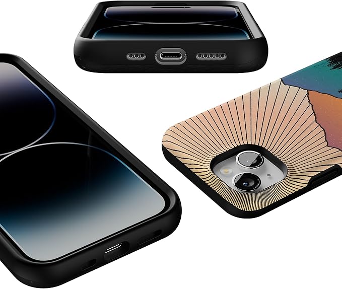 Casely iPhone 14 Case | Golden Hour | Mountain Sunset | Compatible with MagSafe | Bold Protective Design