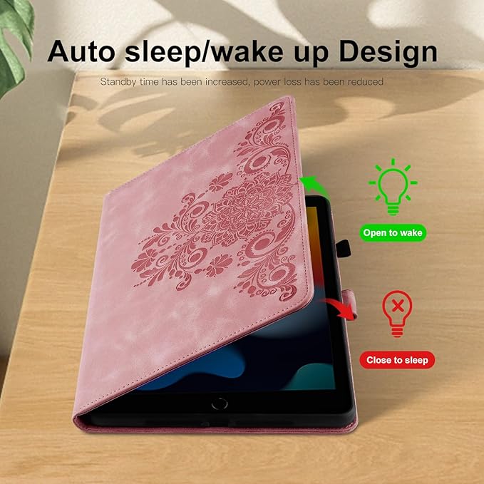 Mantala Funda para for Lenovo Tab M11 2024 11 Inch, Soft Touch Faux Leather with Card Slots and Kickstand, Water-Proof Precise Cutouts Tablet Case Compatible with Lenovo Tab M11 / Tab K11 Pink