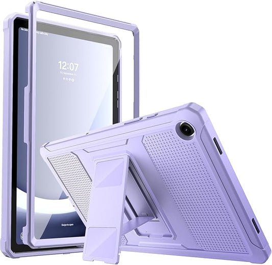 MoKo Case Fit Galaxy Tab A9 Plus 11-Inch 2023 (SM-X210/X216/X218), Shockproof Full Body Rugged Stand Back Cover Built-in Screen Protector Fit Galaxy Tab A9+ 11" 2023, Taro Purple
