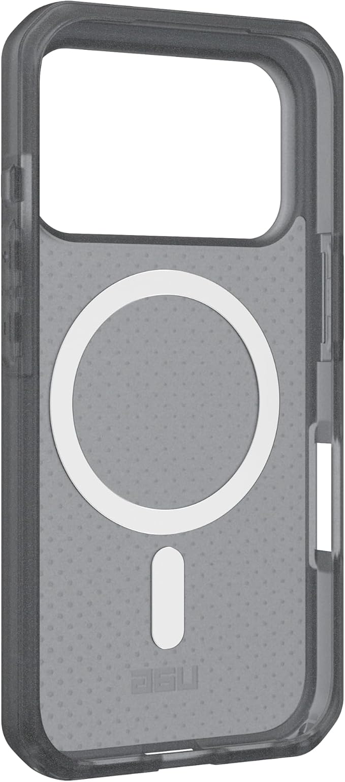 URBAN ARMOR GEAR UAG Designed for iPhone 17 Pro Case Dot - Compatible with MagSafe Translucent Military Grade Protective Cover, Ash