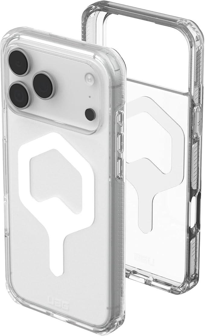 URBAN ARMOR GEAR UAG Designed for iPhone 17 Pro Max Case Plyo - Compatible with MagSafe Transparent Military Grade Protective Cover, Ice/White